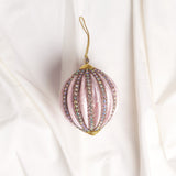 4" Pink Jeweled Ball Ornament