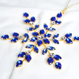 6" Blue Jewel Snowflake Ornament