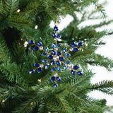 6" Blue Jewel Snowflake Ornament