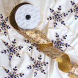 6" Blue Jewel Snowflake Ornament