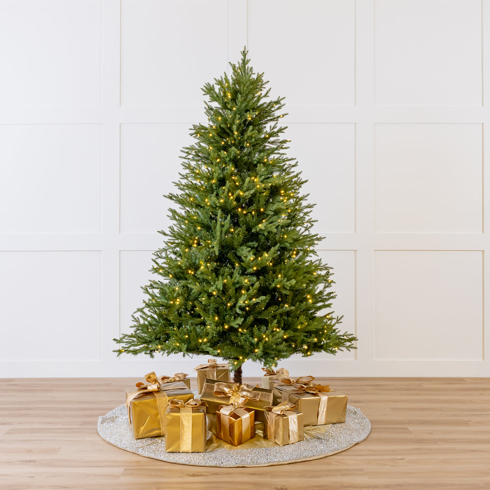 Kentucky Fir Tree Pre Lit Warm White LED Lights