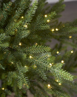 9 FT Norway Spruce Tree Pre Lit Warm White Micro LED Lights