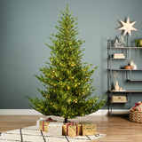 9 FT Norway Spruce Tree Pre Lit Warm White Micro LED Lights