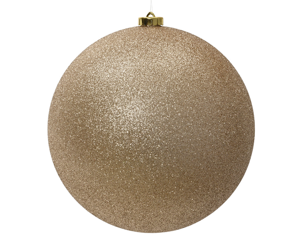 10" Pearl Glitter Ball Ornament