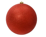 8" Glitter Shatterproof Ball Ornament