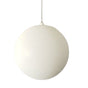 10" White Glitter Shatterproof Ball Ornament