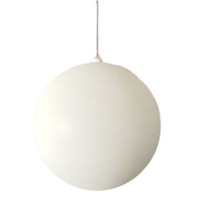 10" White Glitter Shatterproof Ball Ornament