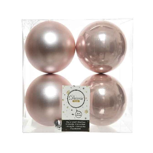 4" Shiny & Matte Shatterproof Ball Ornament