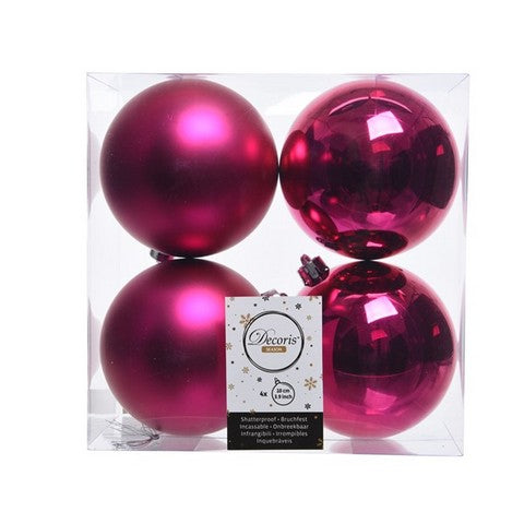 4" Shiny & Matte Shatterproof Ball Ornament