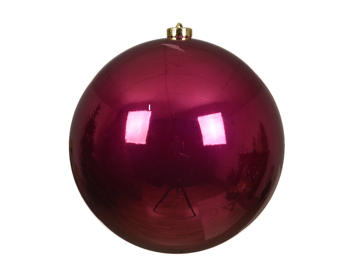 8" Shiny Shatterproof Ball Ornament