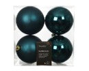 4" Shiny & Matte Shatterproof Ball Ornament Pack Of 4
