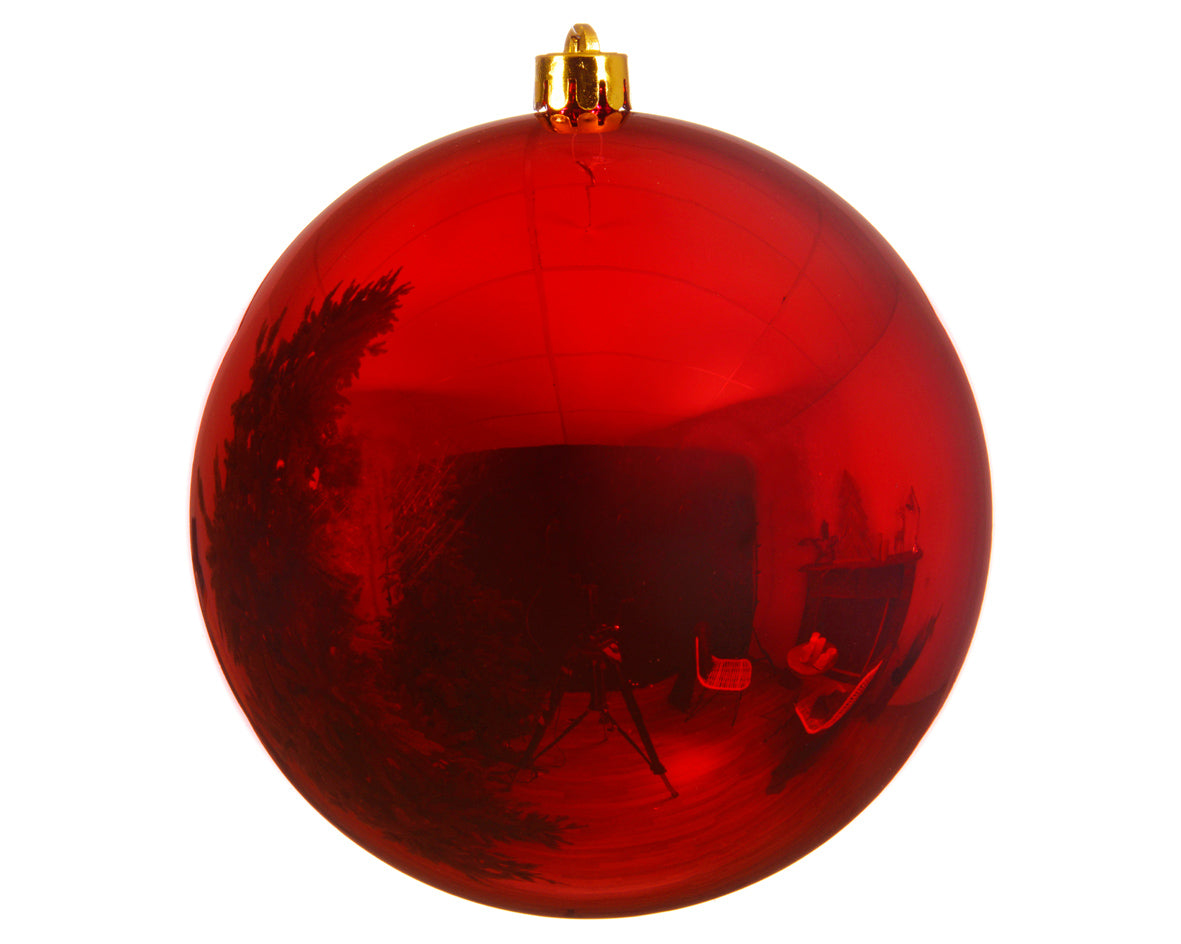 8" Shiny Shatterproof Ball Ornament