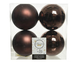 4" Shiny & Matte Shatterproof Ball Ornament