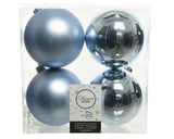 4" Shiny & Matte Shatterproof Ball Ornament