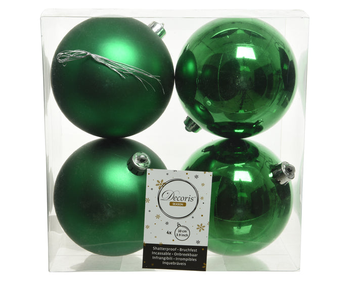 100MM Shatterproof Shiny & Matte Ball 4 Pack