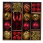 3" Shiny & Matte Shatterproof Ornament Assorted Set Of 46