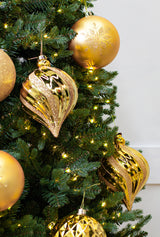 6" Glitter Shatterproof Ball Ornament 6 Pack