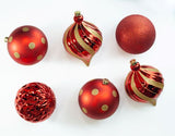 6" Glitter Shatterproof Ball Ornament 6 Pack