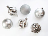 6" Glitter Shatterproof Ball Ornament 6 Pack