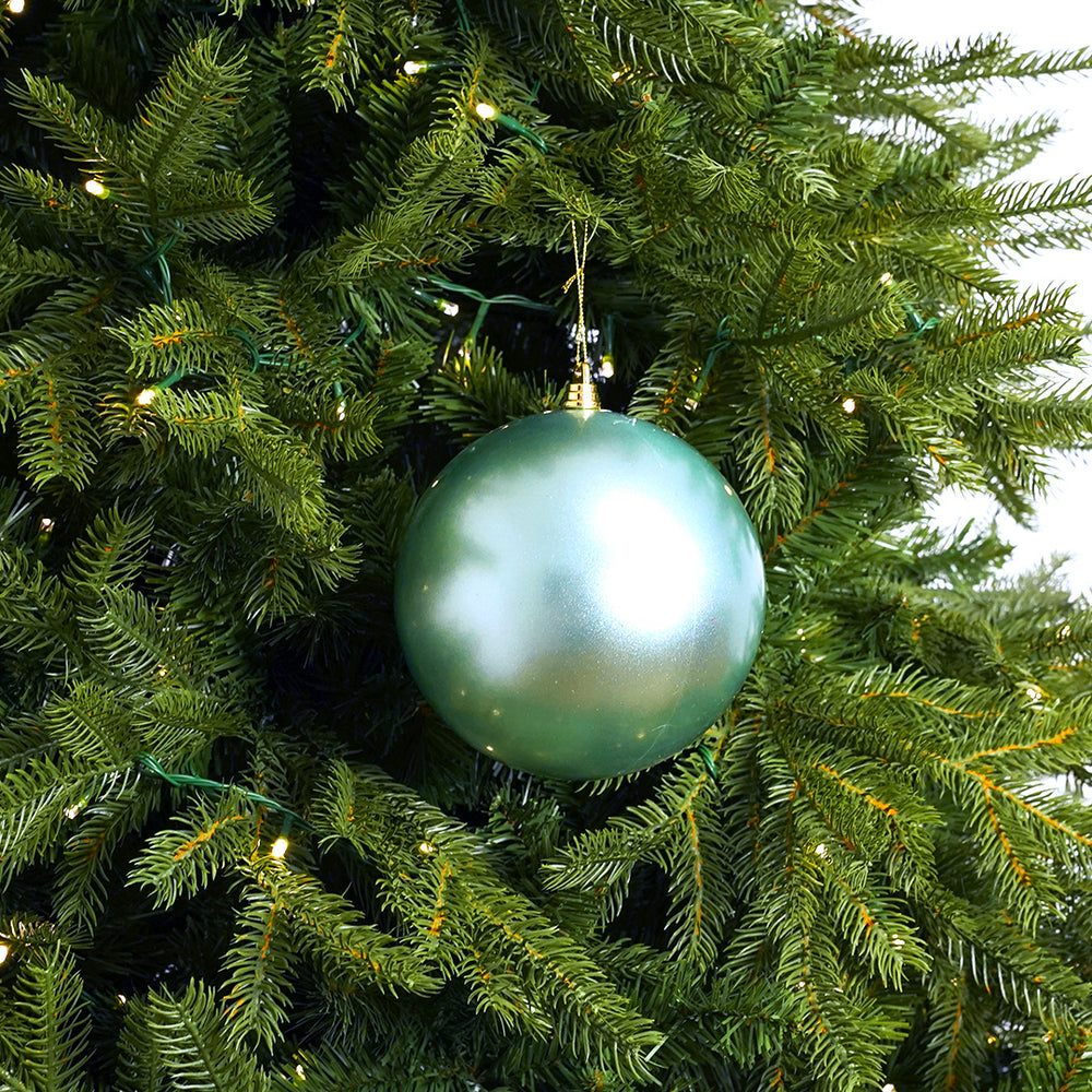 6" Light Green Candy Ball Ornament