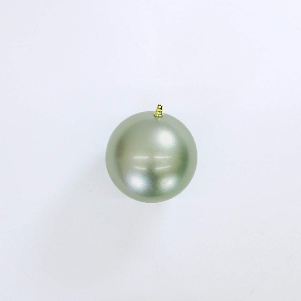 6" Light Green Candy Ball Ornament