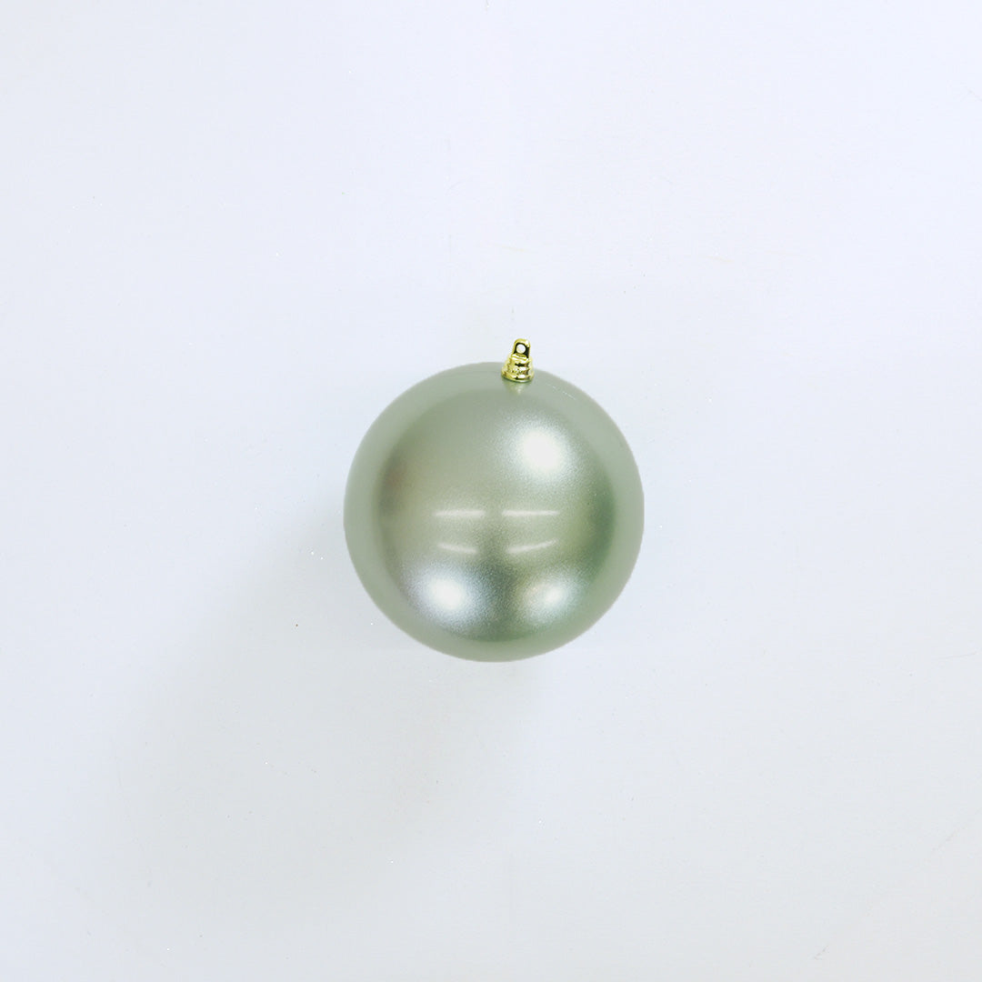 6" Light Green Candy Ball Ornament