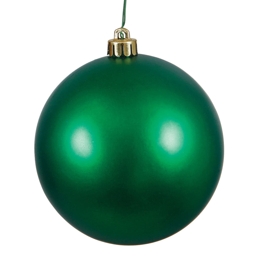 12" Holly Green Matte Shatterproof Ball Ornament