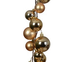 6 FT Gold Ball Garland Shatterproof