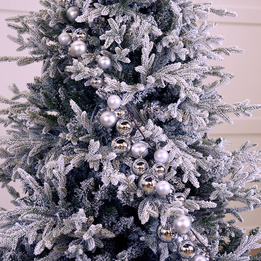 6 FT Silver Ball Garland Shatterproof