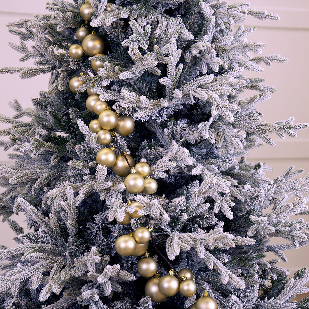 6 FT Pearl Ball Garland Shatterproof