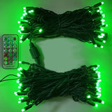 17 FT 50 LED 5MM Dynamic RGB Lights With Green Cord