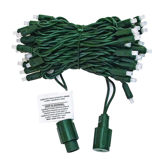 17 FT 50 LED 5MM Dynamic RGB Lights With Green Cord