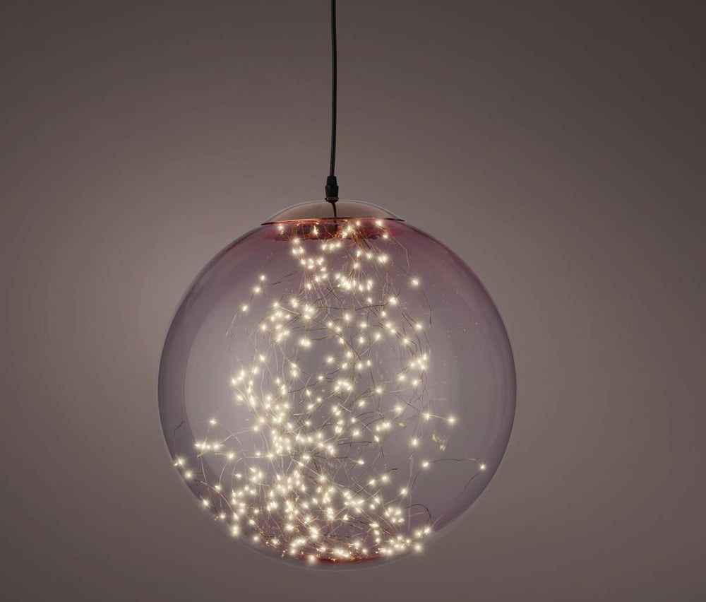LED Pink Micro Hanging Ball