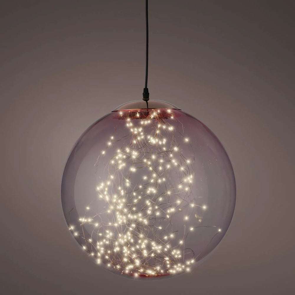 LED Pink Micro Hanging Ball
