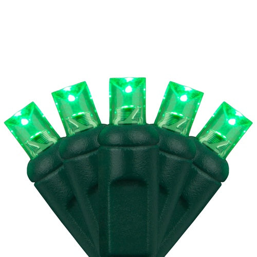 24 FT 70 LED Coaxial With Green Wire & 5MM Bulbs