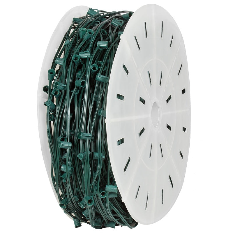 1000 FT C9 Roll Green Wire 12" Spacing E17 SPT2
