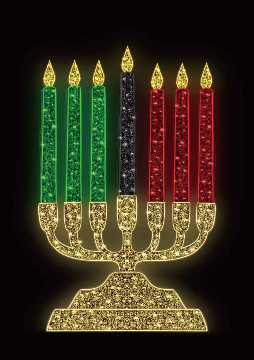 6 FT Warm White & Cool White Kinara Candle Twinkle Effect