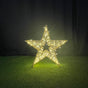 3 FT 3D Star Warm White With Cool White Flashing Effect