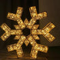 2 FT 3D Snowflake Warm White With Cool White Flashing Effect