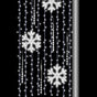 7 FT X 3 FT Snowflake Shower Pole Banner