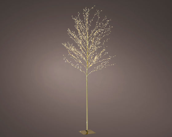 5 FT 480 LED Warm White Micro Tree With Gold Trunk