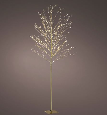 5 FT Micro Tree Warm White 480 LED With Gold Trunk