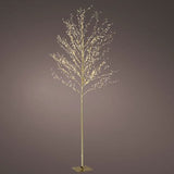 6 FT 720 LED Warm White Micro Tree With Gold Trunk