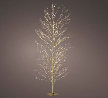 Micro Tree Warm White 1755 LED With Gold Trunk