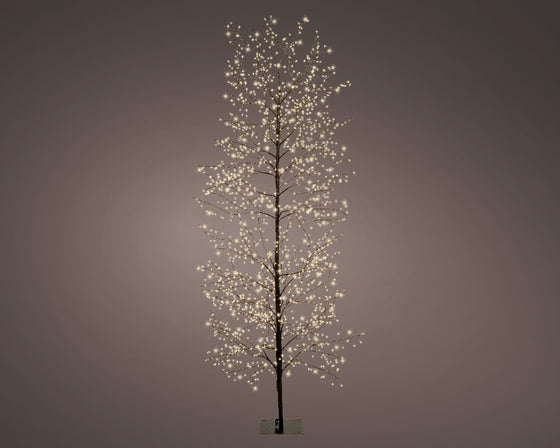6 FT 1755 LED Warm White Micro Tree With Black Trunk