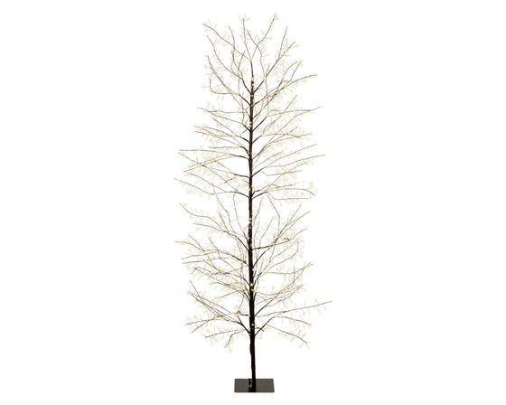 6 FT 1755 LED Warm White Micro Tree With Black Trunk
