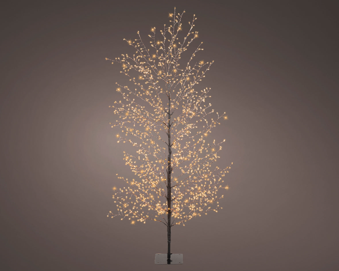 5 FT 1350 LED Classic Warm Micro Tree With Black Trunk