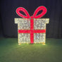 7 FT X 6 FT 3D Gift Box Warm White With Cool White Flashing Effect