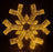 47" 3D Snowflake Warm White With Cool White Flashing Effect