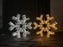 47" 3D Snowflake Warm White With Cool White Flashing Effect
